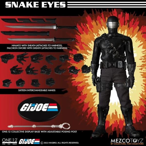 *PRE-SALE* Mezco G.I. Joe One:12 Collective Deluxe Snake Eyes Action Figure