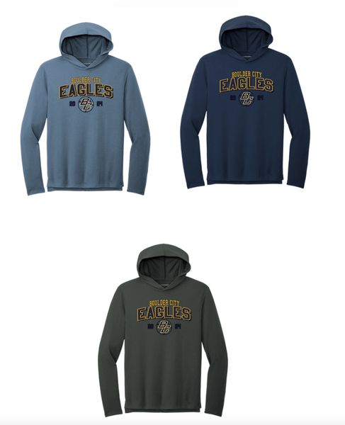 BCHS Baseball Long Sleeve Microterry Pullover Hooded Tee