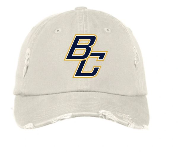 BCHS Baseball Distressed Cap in Stone