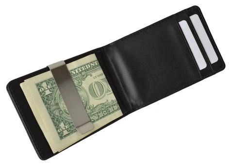 Classic Fashion Leather Wallet Money Clip Credit Card Holder VS M | sossas