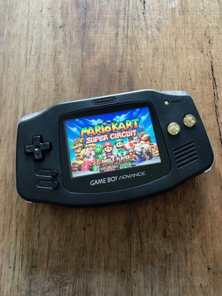 Gameboy Advance - Backlit Black, Gold And Clear