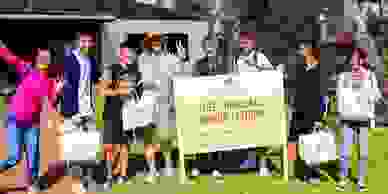 International Travel groups being transported by the avocado bus in perth