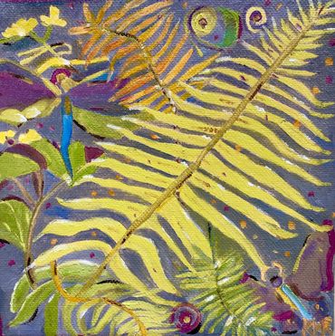 Fern Study | Oil on canvas