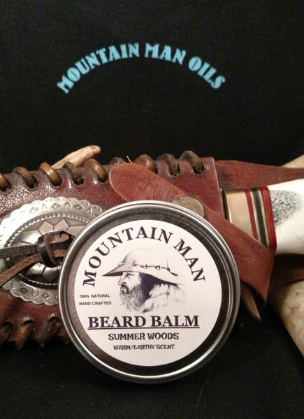 MOUNTAIN MAN OILS BEARD BALM SUMMER WOODS ( warm earthy scent)