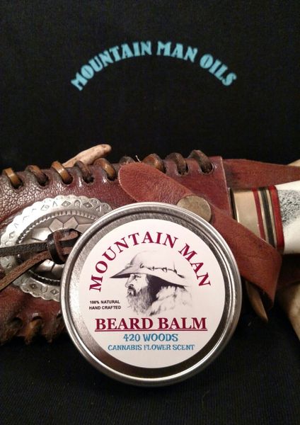 MOUNTAIN MAN OILS BEARD BALM 420 WOODS (CANNABIS FLOWER SCENT )