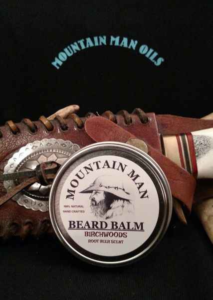 MOUNTAIN MAN OILS BEARD BALM BIRCHWOODS ( ROOT BEER SCENT )