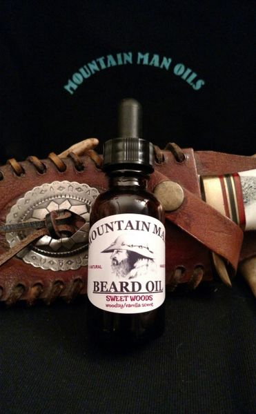 MOUNTAIN MAN BEARD OIL SWEET WOODS (woodsy/vanilla scent)