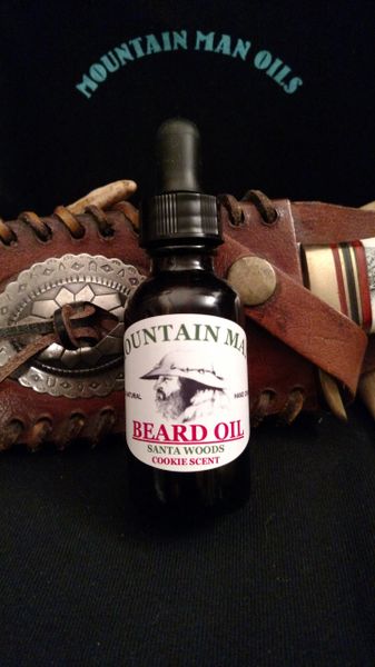 MOUNTAIN MAN OILS BEARD OIL SANTAWOODS cookie scent