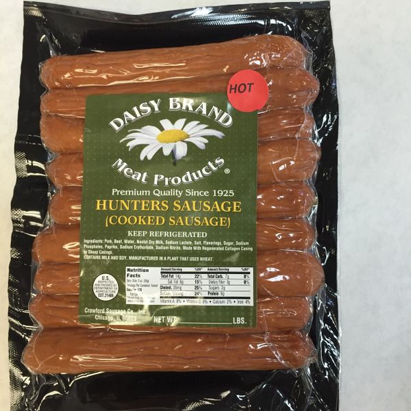 Hot Hunter Sausage (approx 10 oz pack)