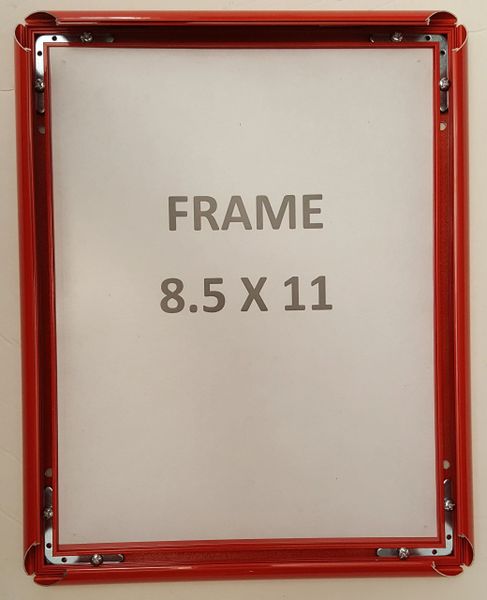 Seco 8.5 in. x 11 in. Red Snap Frame