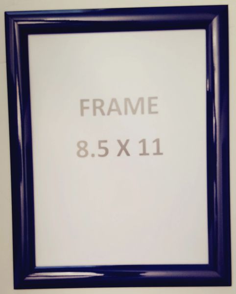 notice frame 8.5 x 11 Front Dark Blue Snap Poster Frame/ Picture Frame 