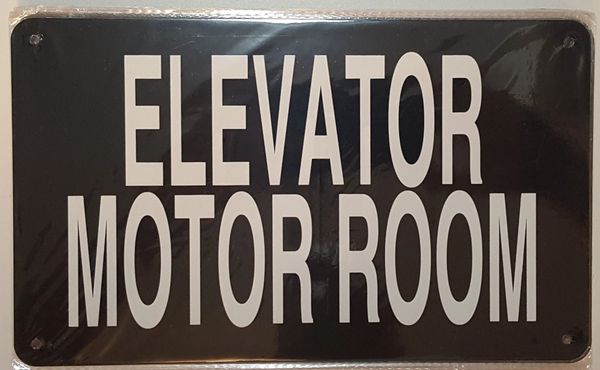 vintage elevator sign