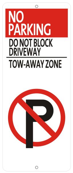 Hpd Signs No Parking Do Not Block Driveway Tow Away Zone Sign Hpd Signs The Official Store