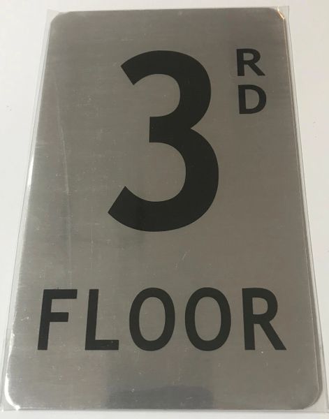 HPD SIGNS: 3RD FLOOR SIGN (THE ALUMINUM HPD SIGNS FOR USE IN NYC) | HPD ...
