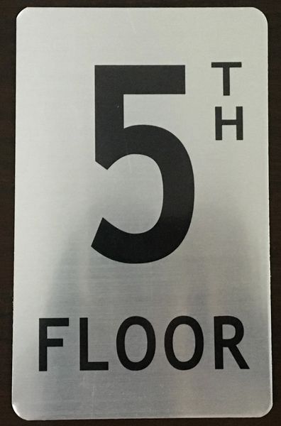 HPD SIGN: 5TH FLOOR SIGN (HEAVY DUTY NYC HPD ALUMINUM SIGNS 8X5) | HPD ...