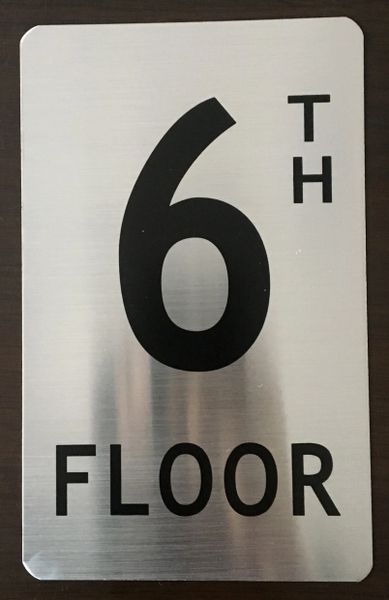 HPD SIGN: 6TH FLOOR SIGN (HEAVY DUTY NYC HPD ALUMINUM SIGNS 8X5) | HPD ...