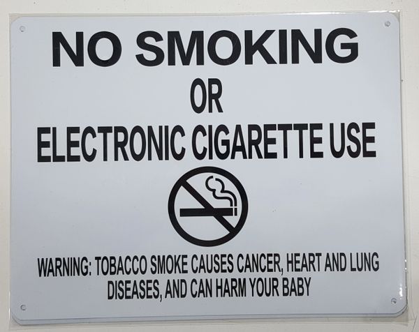 Nyc Smoke Free Act Sign No Smoking Or Electric Cigarette Use Hpd Signs The Official Store