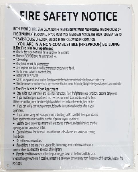 Safety First Sign - Laminated Signage - 4 x 11 inches