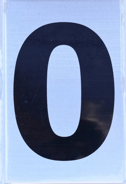 DOB SIGN: LETTER O SIGN – "O" LETTER SIGN (ALUMINUM SIGNS 4x2.5) | HPD