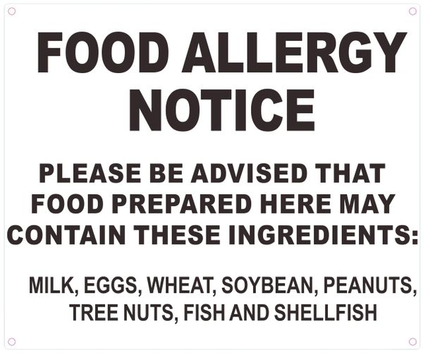 peanut allergy sign