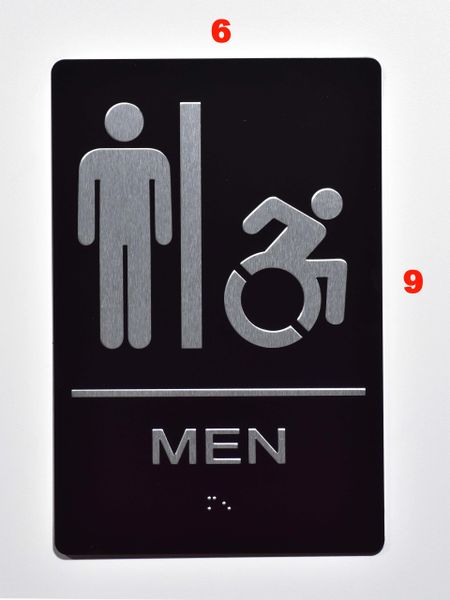 Men Accessible Restroom Ada Sign Hpd Signs The Official Store