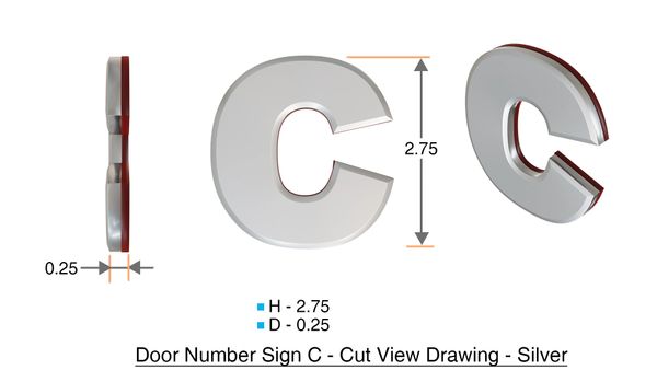 DOB SIGNS: 1 SIGN– BLACK (PLASTIC NUMBERS FOR MAIL BOXES IN NYC)