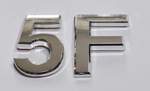 DOB SIGNS:5F SIGN- SILVER (PLASTIC LETTERS FOR MAIL BOXES IN NYC)