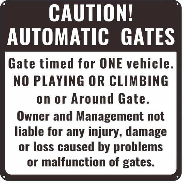 Lynch Sign 10 X 14 Gate Warning Sign Printed On More Durable Thicker Longer  Lasting Styrene Plastic R-286 The Home Depot