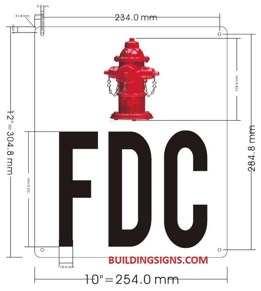 Aluminum Hpd Signfire Fire Department Connection Sign Fdc Sign Hpd Signs The Official Store 9646