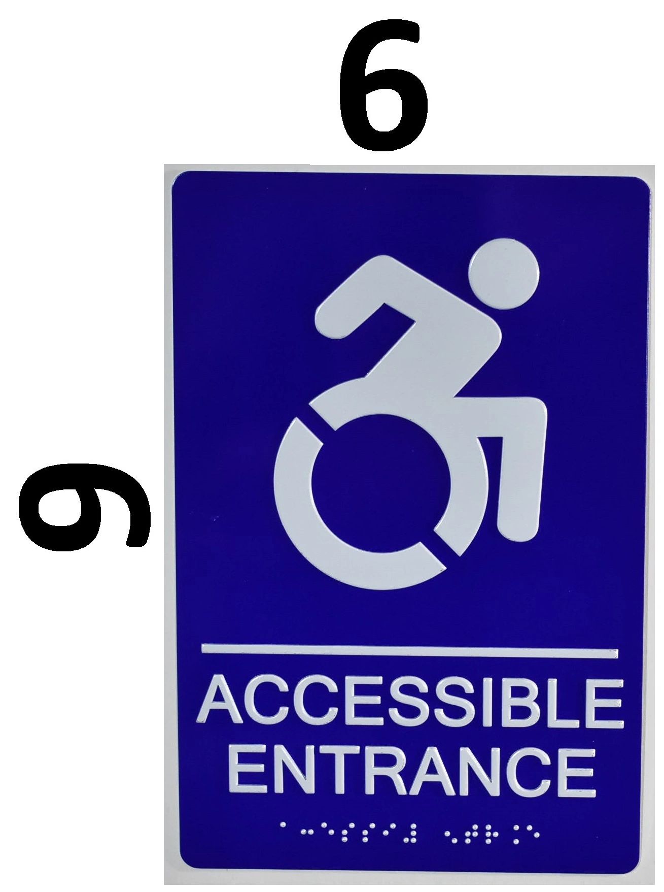 Accessible Entrance Directional Sign ADA Sign - The sensation lin | HPD ...