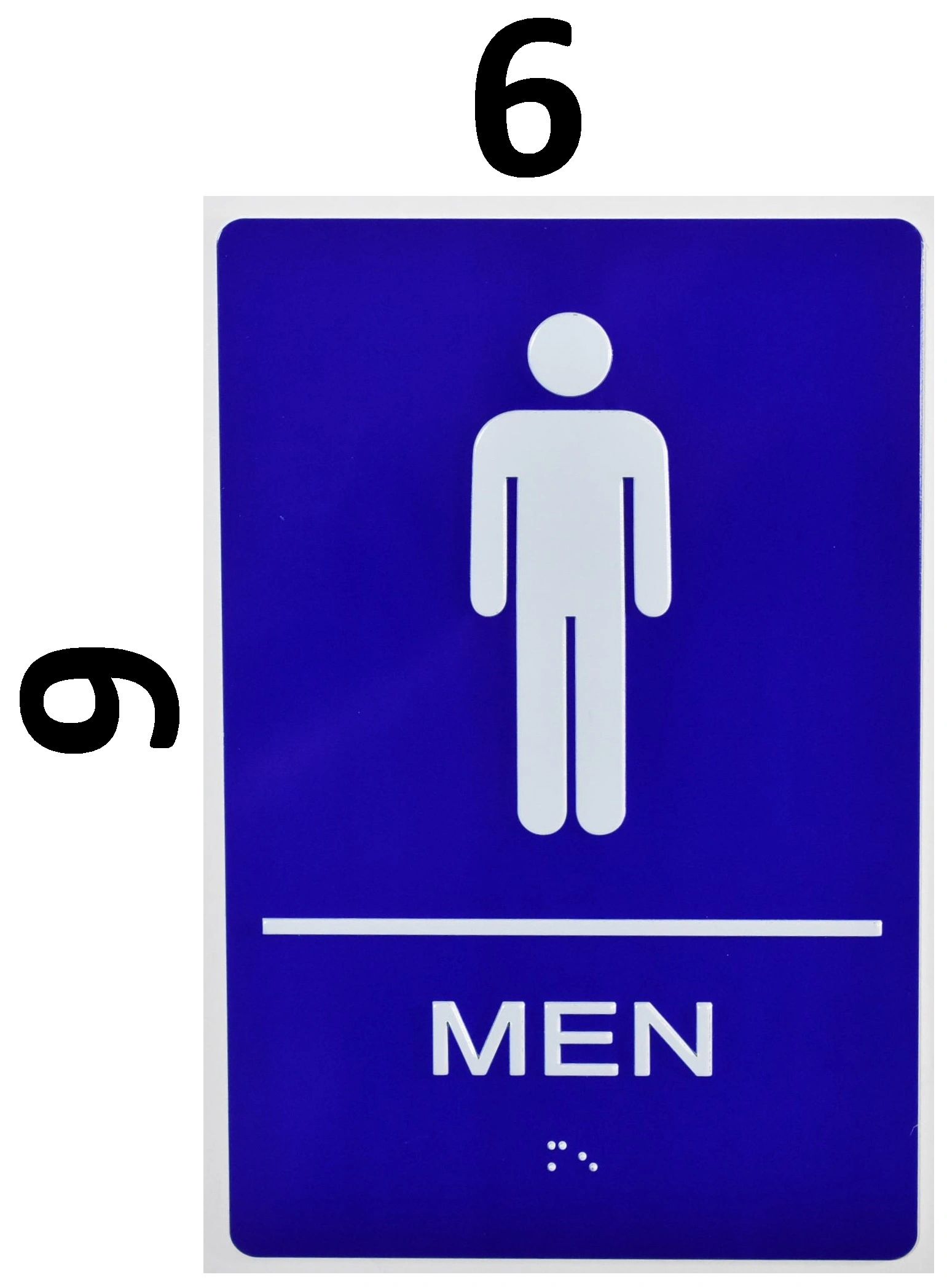 Mens Room w/ Symbol Bathroom Sign