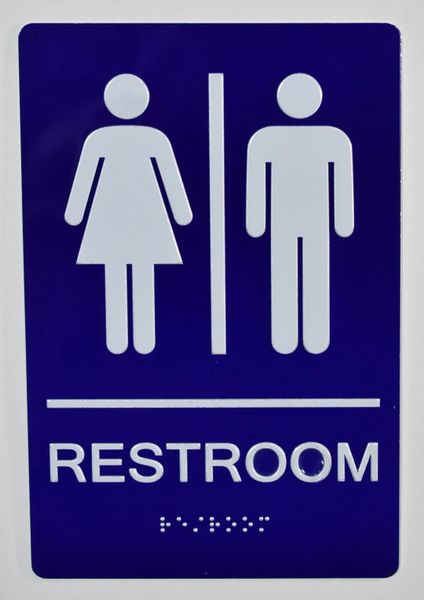 HPD SIGNS: UNISEX RESTROOM SIGN | HPD SIGNS - THE OFFICIAL STORE
