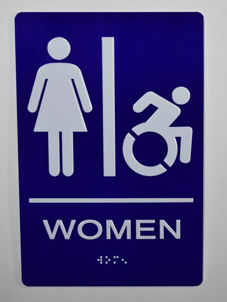 HPD SIGNS: WOMEN ACCESSIBLE RESTROOM Sign | HPD SIGNS - THE OFFICIAL STORE