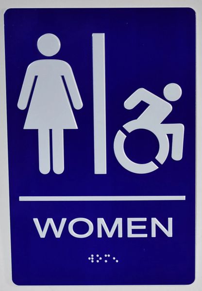 HPD SIGNS: WOMEN ACCESSIBLE RESTROOM Sign | HPD SIGNS - THE OFFICIAL STORE