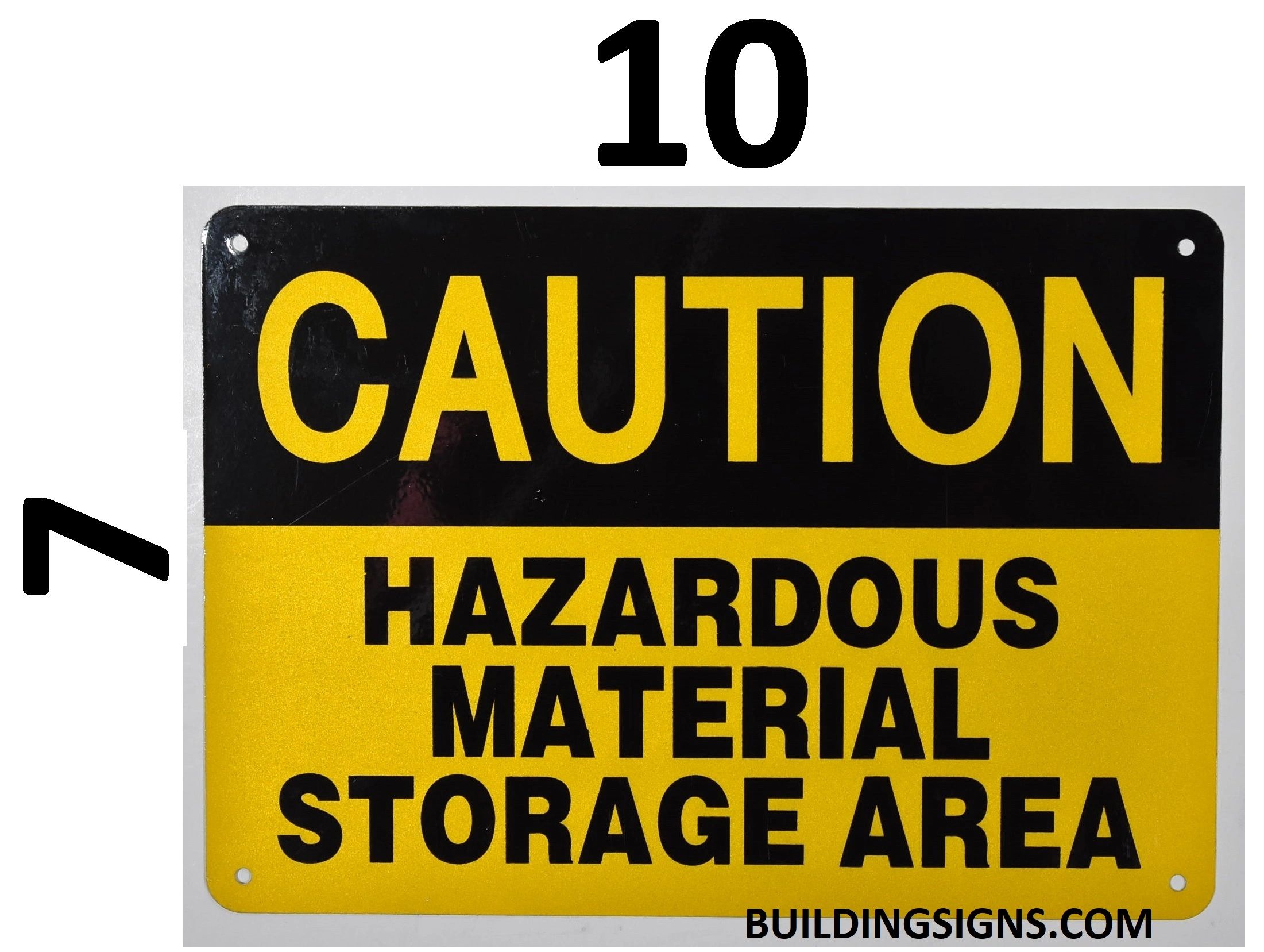 hazardous chemical storage area sign