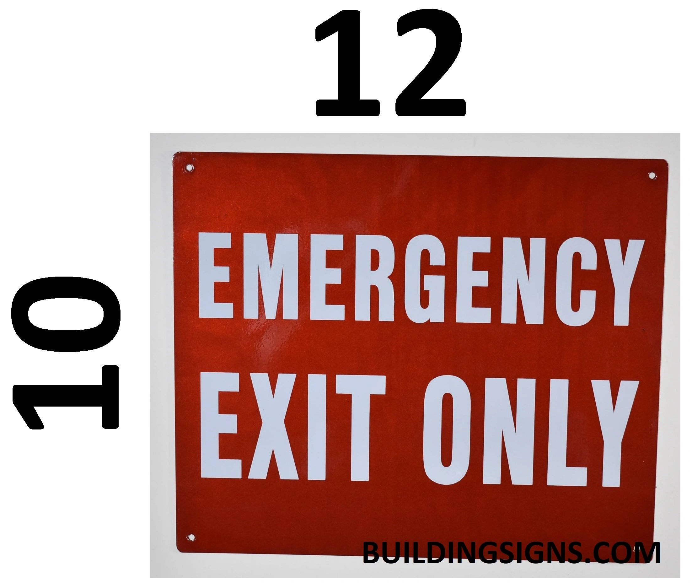 Fdny Sign Emergency Exit Only Sign Aluminum Sign For Nyc 10x12 Hpd Signs The Official Store 0766