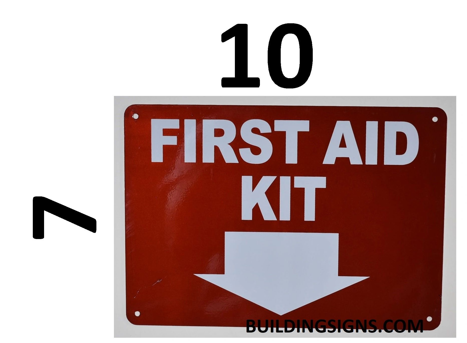 first aid kit sign