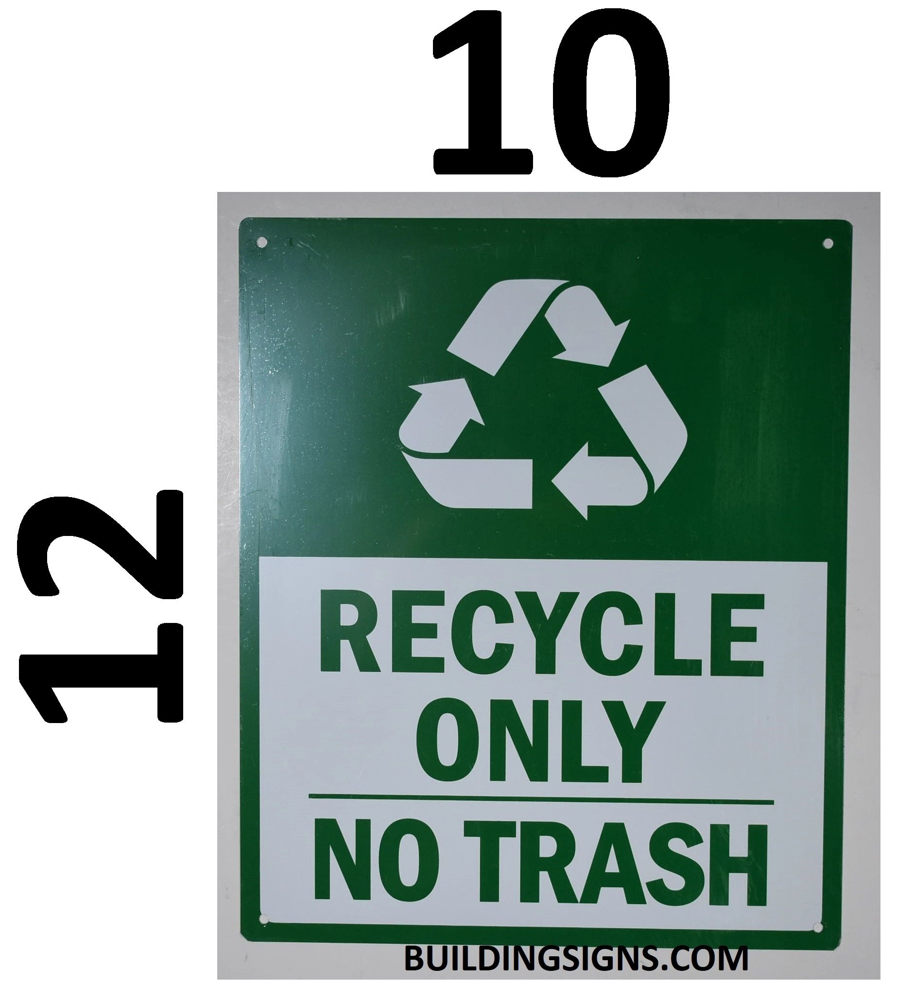 HPD SIGNS: RECYCLE ONLY NO TRASH SIGN | DOB SIGNS NYC -YOUR OFFICIAL ...