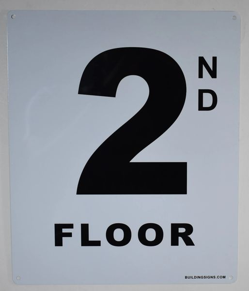 Hpd Sign:2nd Floor Sign (heavy Duty Nyc Hpd Aluminum Signs 12x10) 