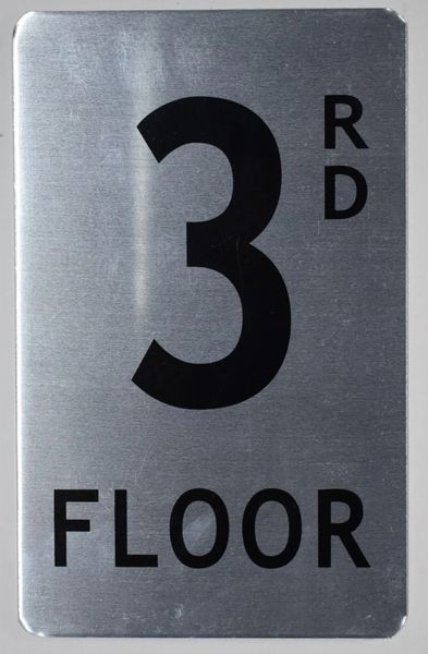 HPD SIGN: 3RD FLOOR SIGN (HEAVY DUTY NYC HPD ALUMINUM SIGNS 8X5) | HPD ...