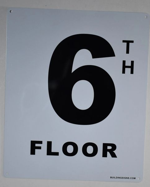 HPD SIGN:6TH FLOOR SIGN (HEAVY DUTY NYC HPD ALUMINUM SIGNS 12X10) | HPD ...