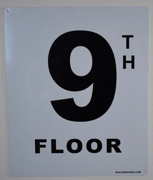 HPD SIGN:9TH FLOOR SIGN (HEAVY DUTY NYC HPD ALUMINUM SIGNS 12X10) | HPD ...