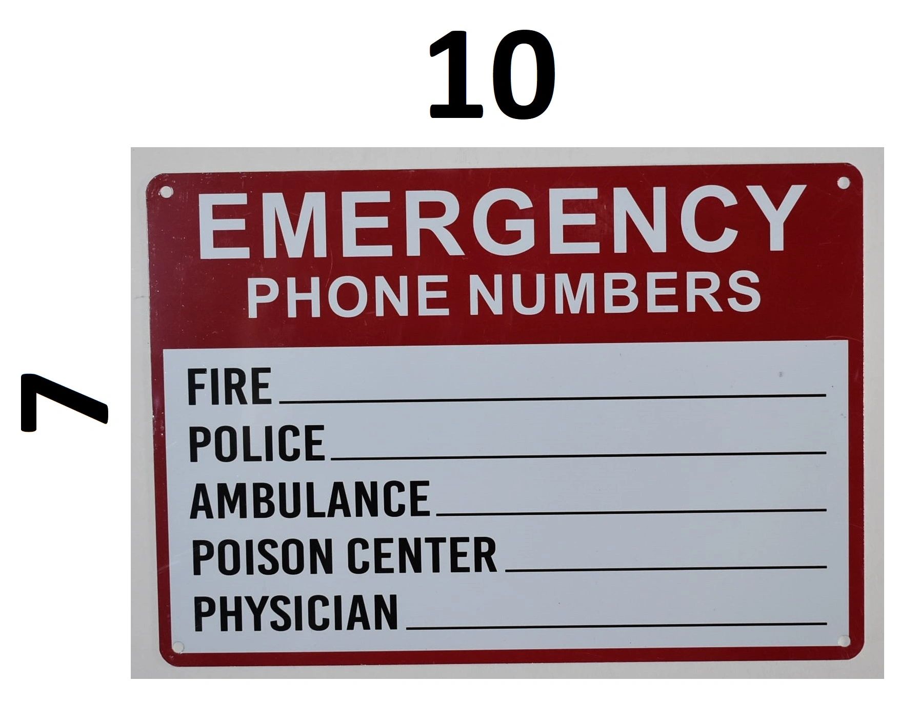  Emergency phone numbers