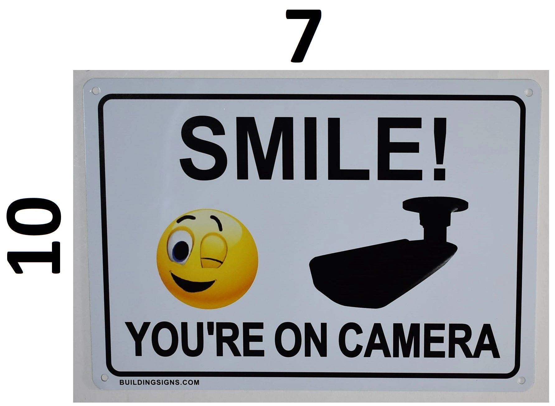 smile cctv sign