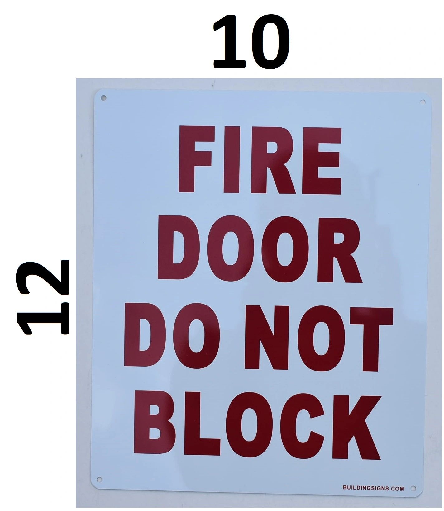 Hpd Signfire Door Do Not Block Sign Aluminum Hpd Signs For Nyc Hpd Signs The Official Store 