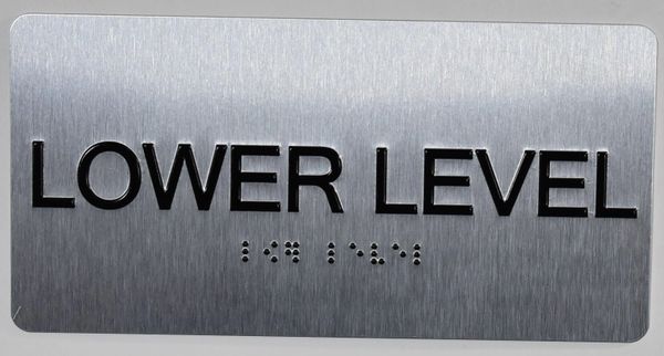HPD SIGNS: LOWER LEVEL SIGN (ALUMINUM HPD SIGNS)