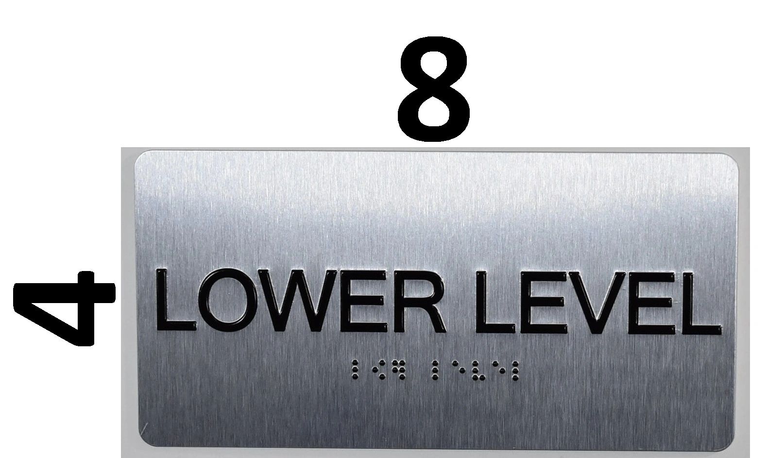 HPD SIGNS: LOWER LEVEL SIGN (ALUMINUM HPD SIGNS)