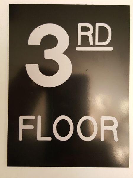 Floor number Engraved Plastic | HPD SIGNS - THE OFFICIAL STORE