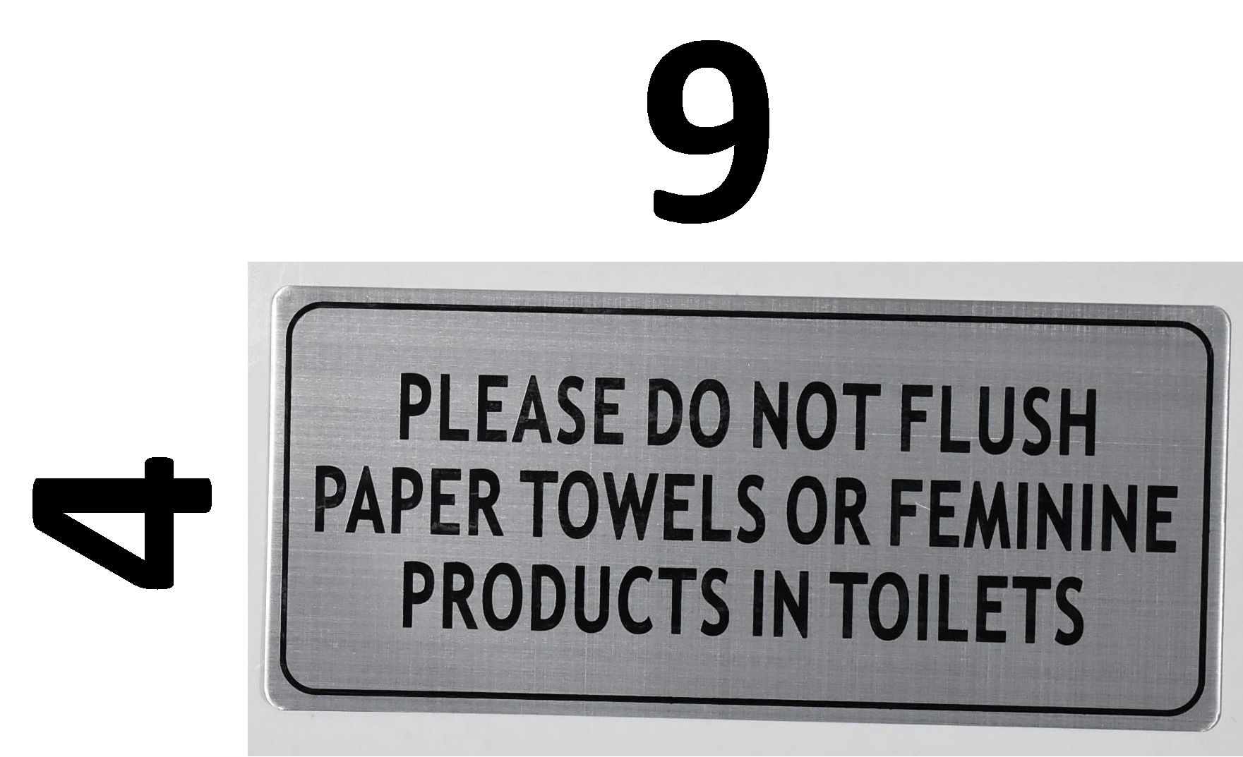 Please Do Not Flush Paper Towels Or Tampons In The Toilets Sign Hpd Signs The Official Store 1718