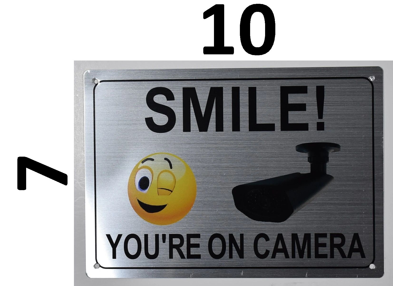 smile cctv sign